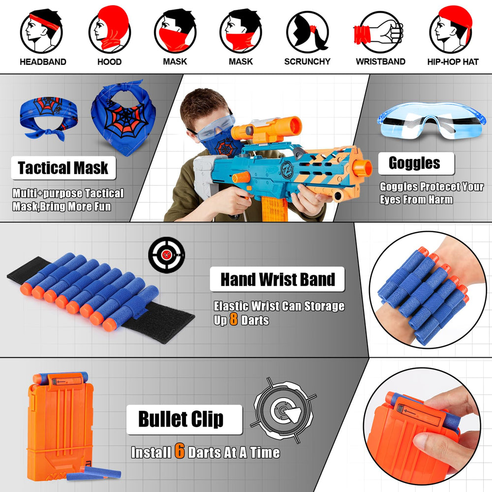 Lehoo Castle protective glasses provide clear eye safety during Nerf battles.