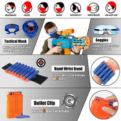 Lehoo Castle protective glasses provide clear eye safety during Nerf battles.