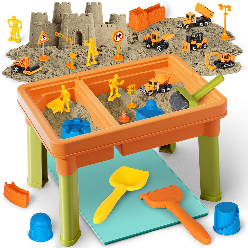 Lehoo Castle sensory table during assembly for quick setup and versatile play.