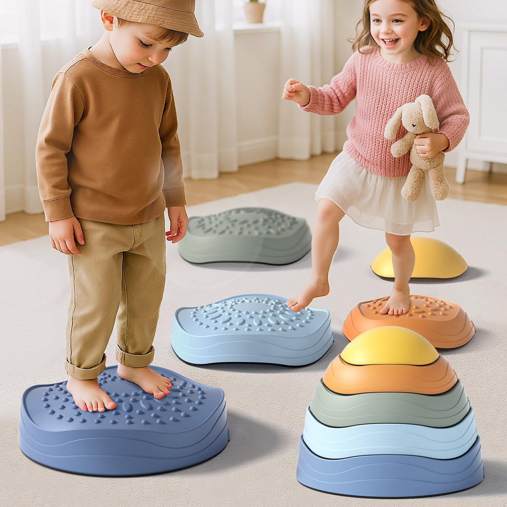 Lehoo Castle stepping stones designed for ages 18 months and up.