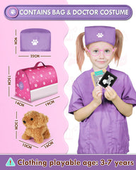 Lehoo Castle stethoscope and thermometer tools for authentic medical pretend play.