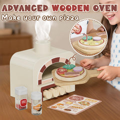 Lehoo Castle pizza oven top compartment, ideal for baking pretend pizzas and breads.