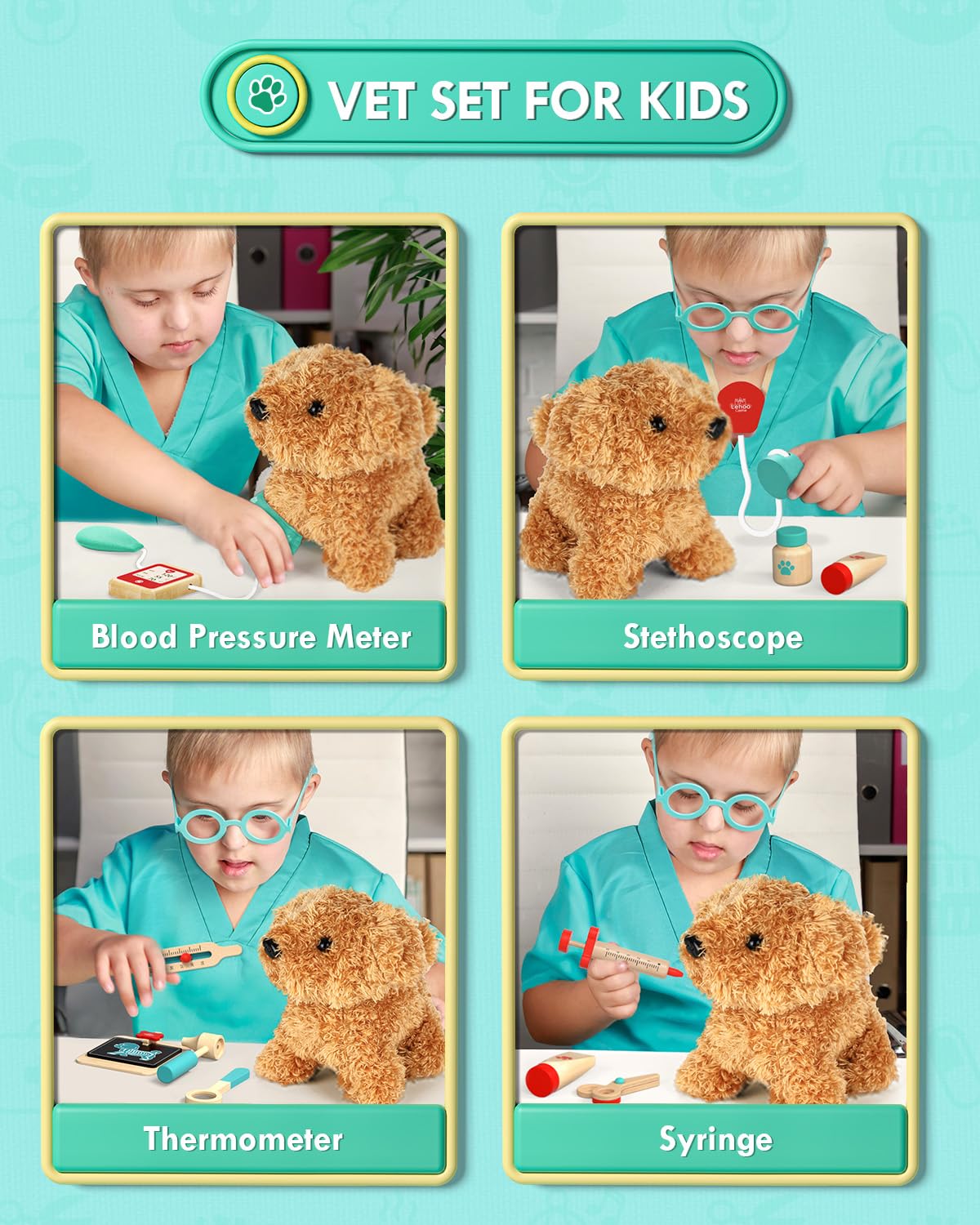 Lehoo Castle tweezers and scissors support fine motor skills during care scenarios.