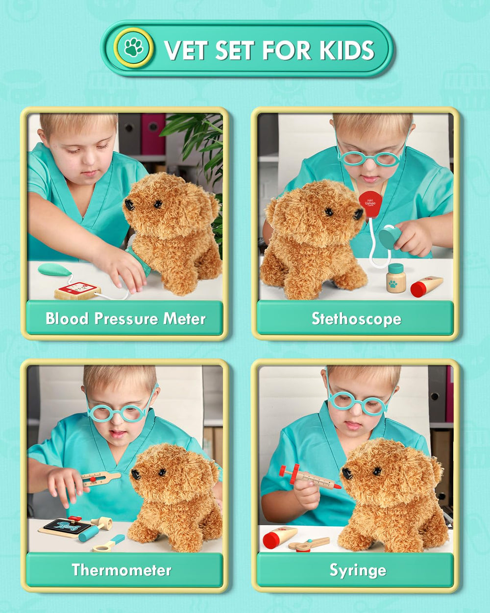 Lehoo Castle tweezers and scissors support fine motor skills during care scenarios.