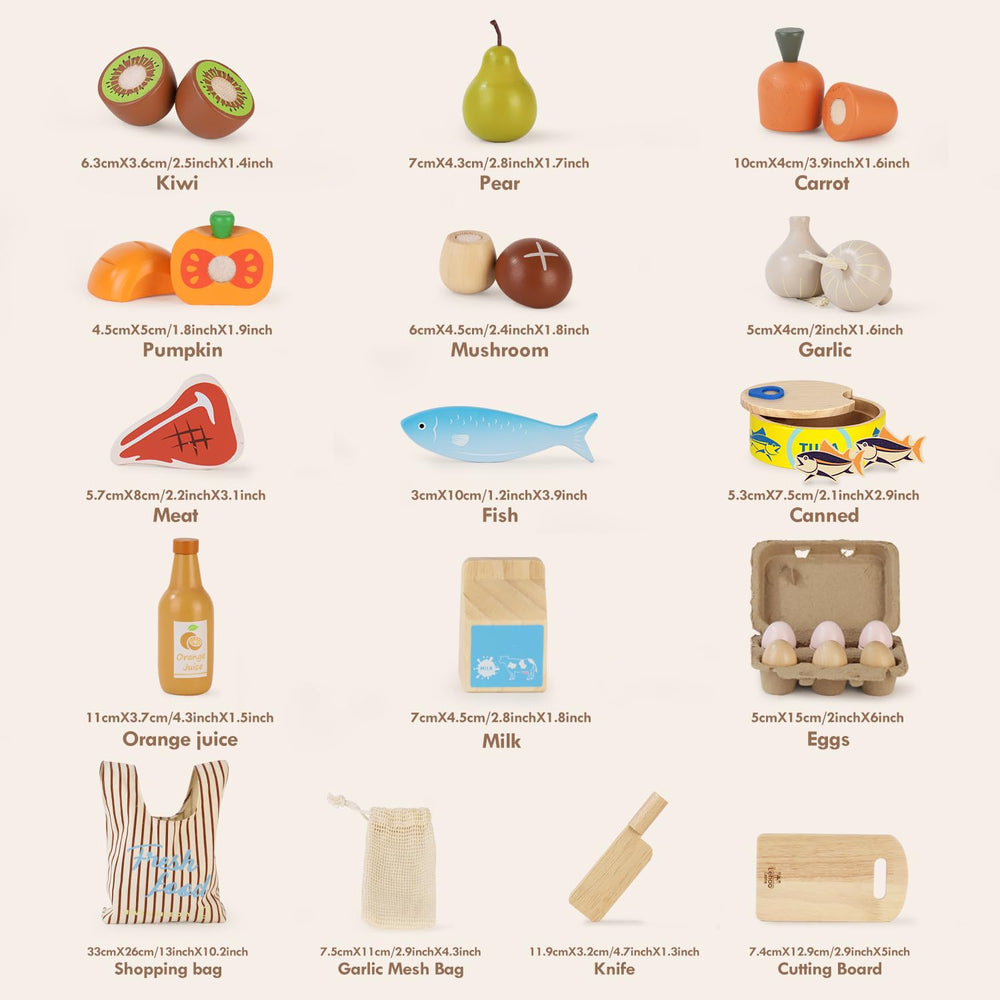 Lehoo Castle wooden knife and cutting board emphasize safe, tactile cutting play