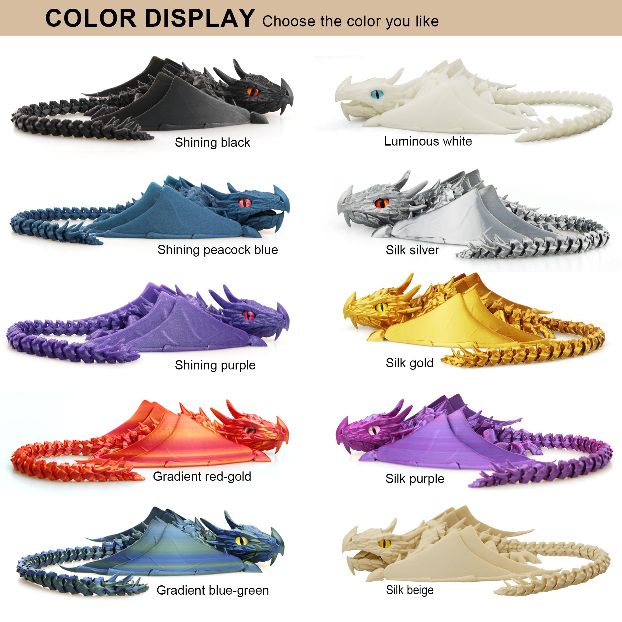 LehuoMaker dragon crest highlighting detailed 3D print
