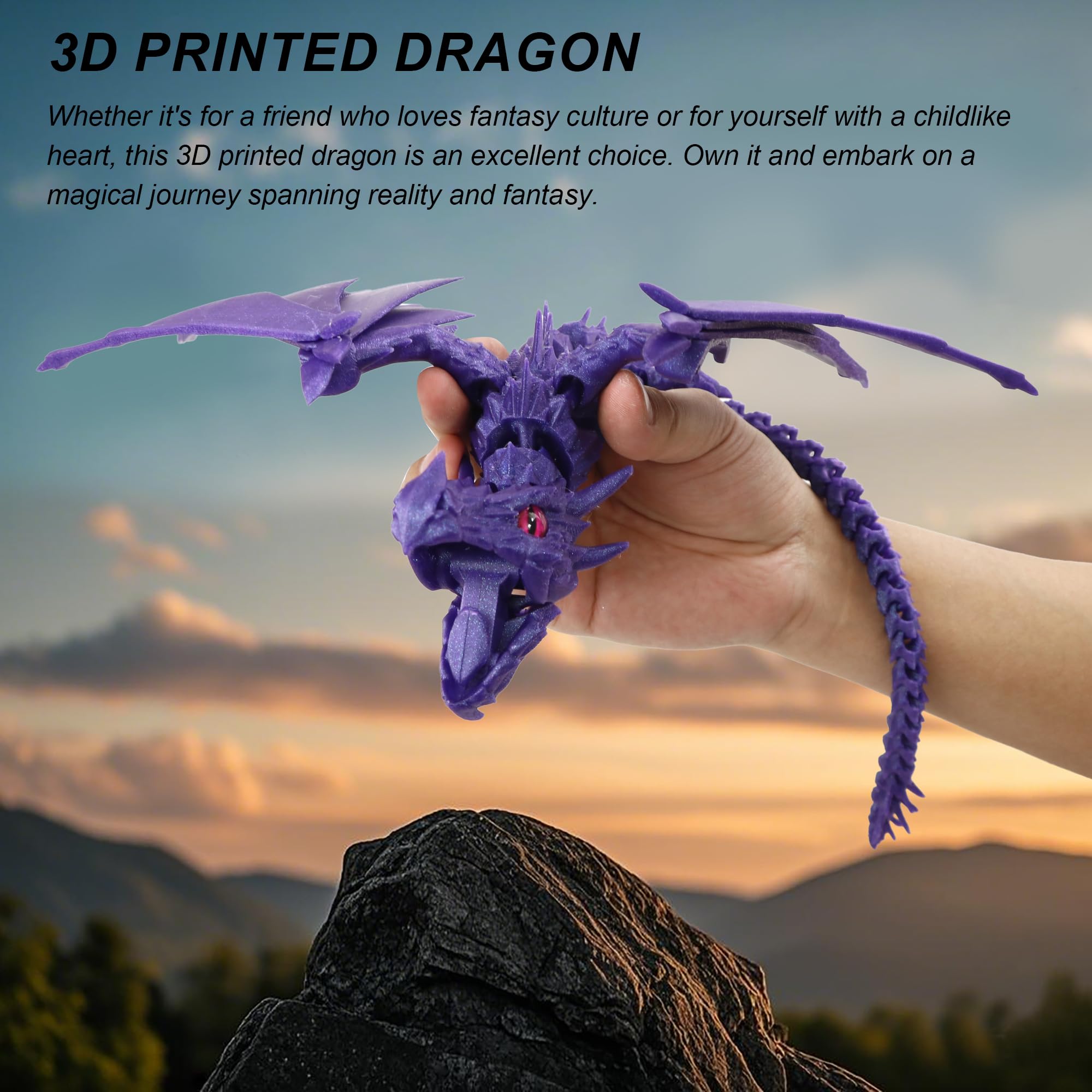 LehuoMaker dragon for stress relief and calming display