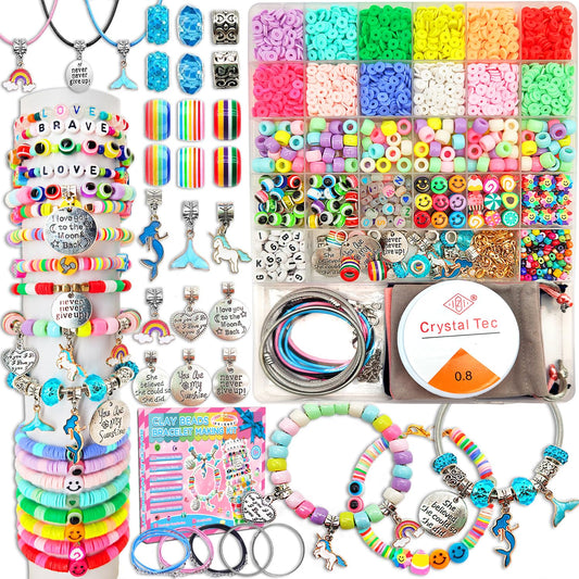leitait girls bracelet kit packaging, colorful gift ready for creative play