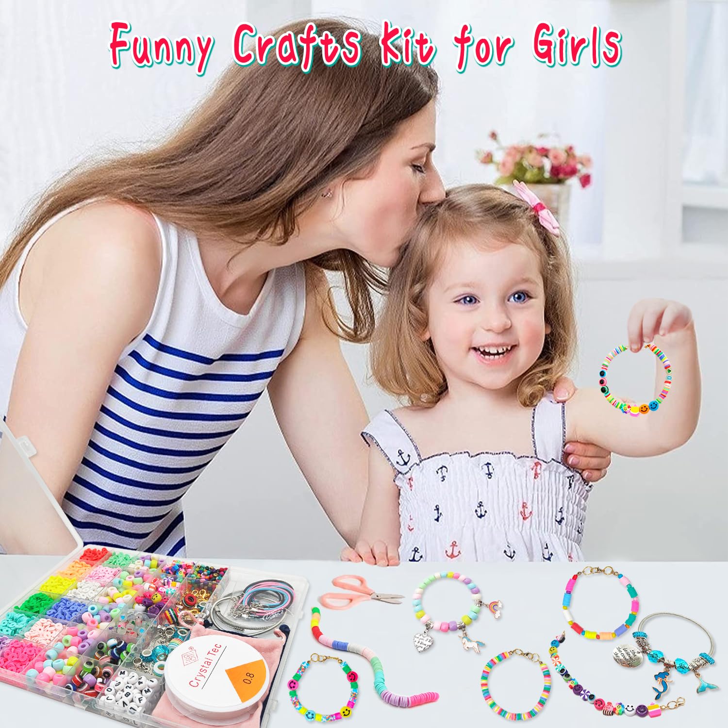 leitait unicorn mermaid charms set, playful accents to personalize bracelets