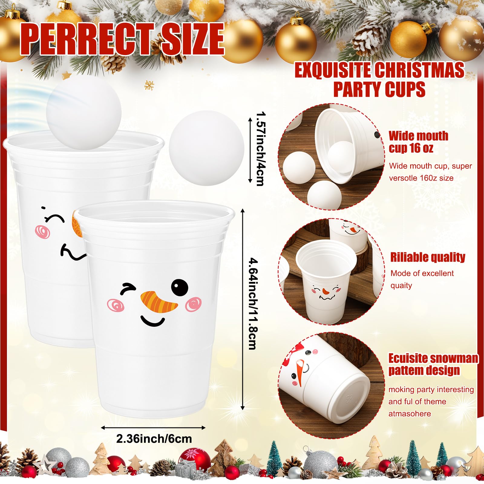 Leitee 22-piece set with cups and balls for gatherings