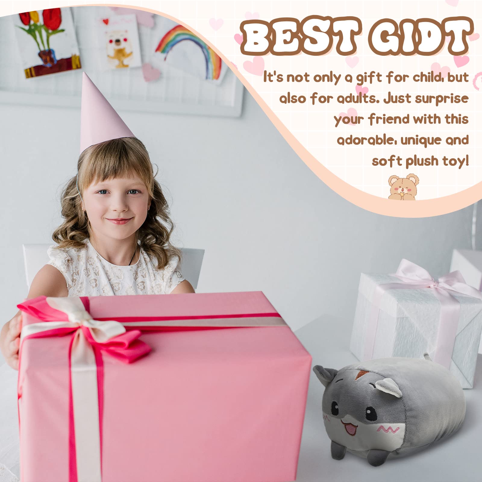 Leitee 9pcs cat plush toy supports playful cuddles and calm evenings.