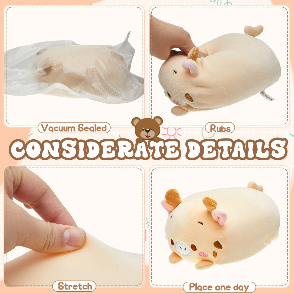Leitee 9pcs pig plush toy perfect for comforting bedtime hugs.