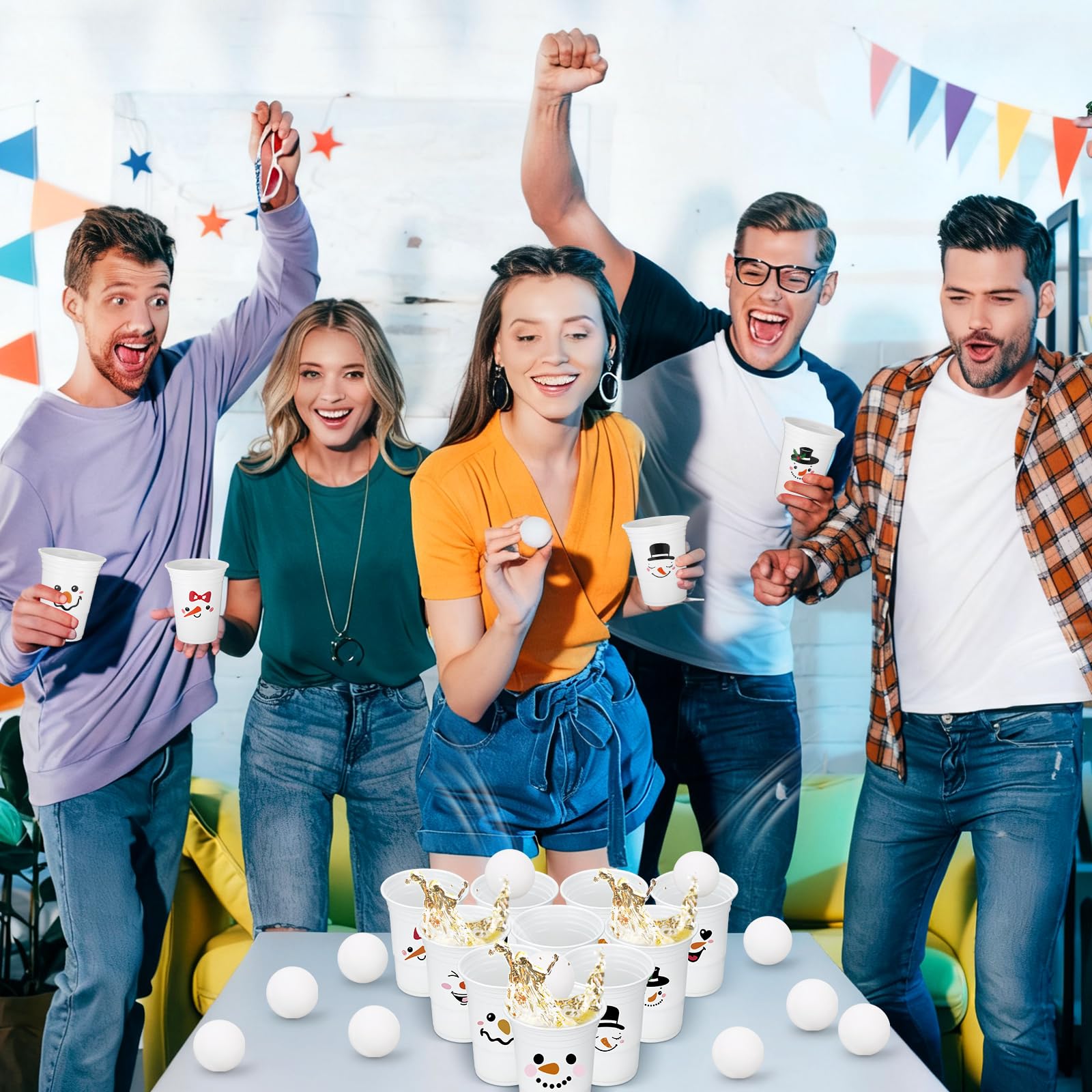 Leitee durable plastic cups designed for repeated holiday use