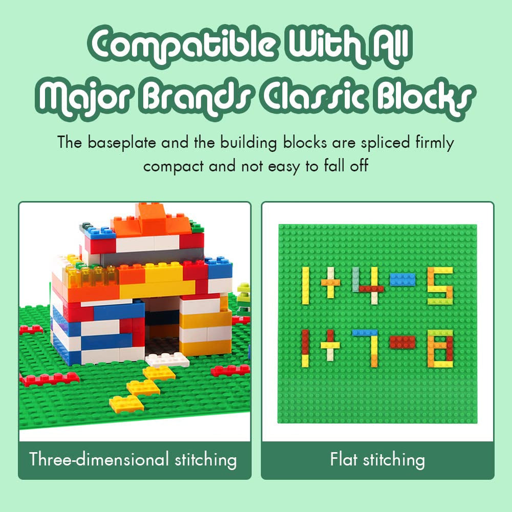 Durable plastic baseplates by Lekebaby resist wear during play