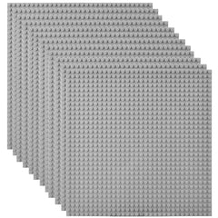 Lekebaby Classic Baseplates 10x10 grey pack provides a sturdy foundation for creative builds.