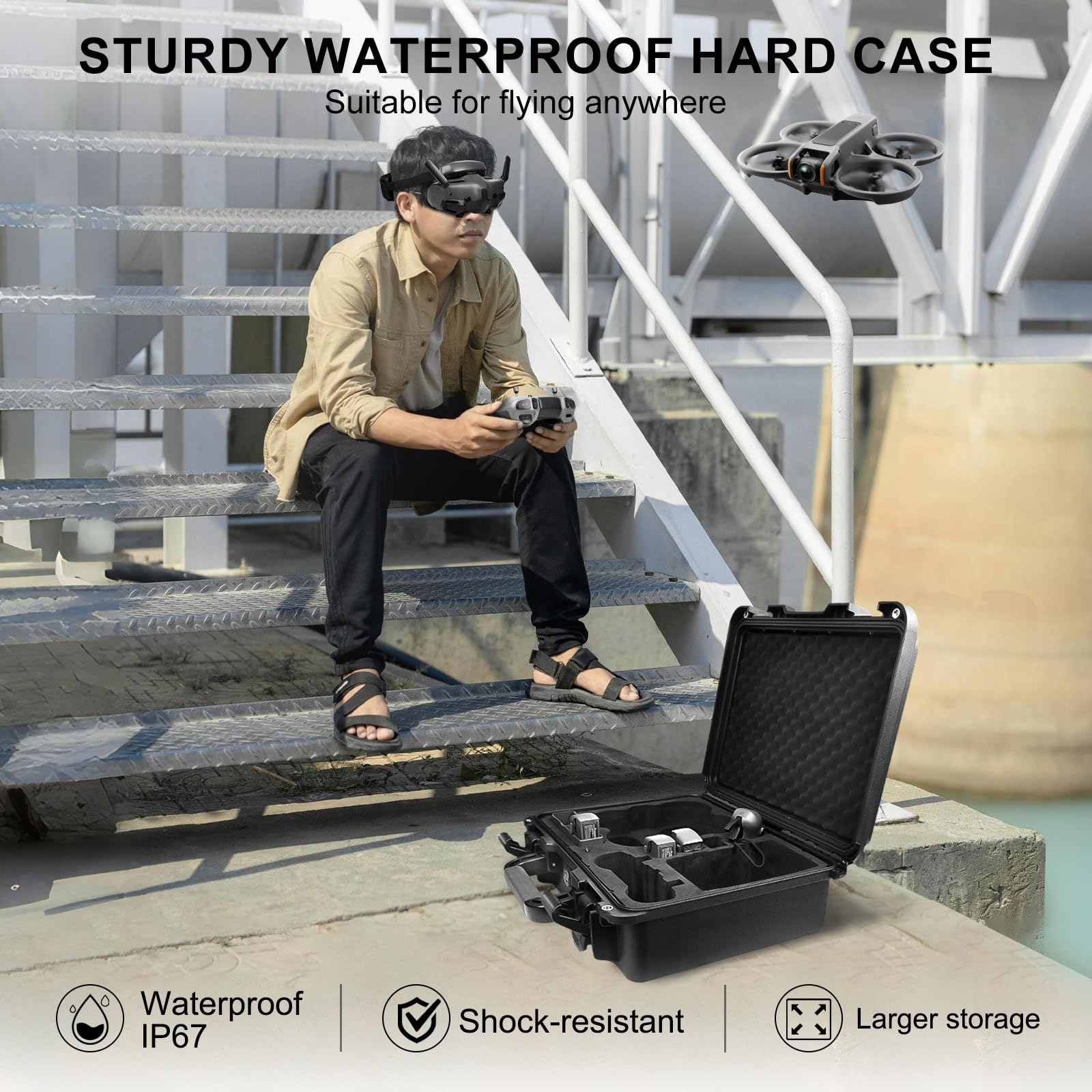 Lekufee RC Motion 3 slot protects transmitter on the go