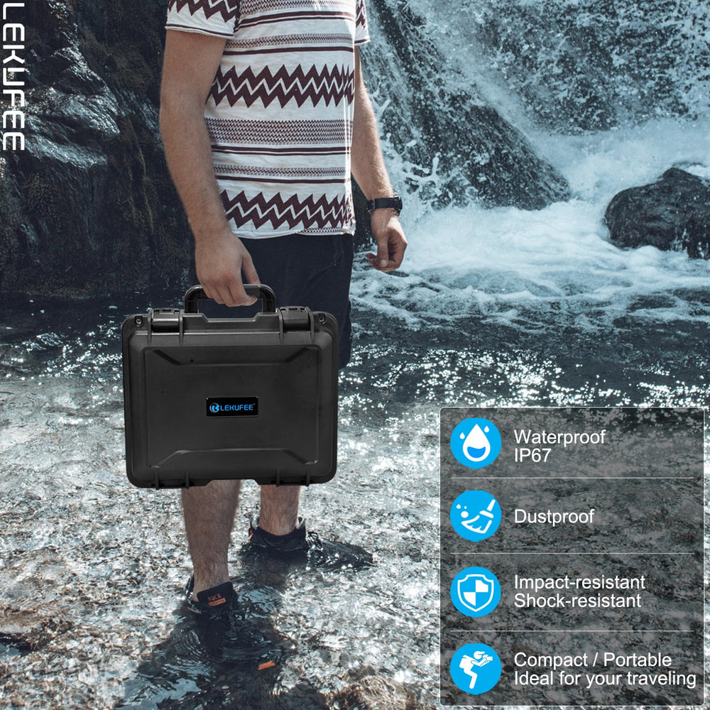 Lekufee travel-ready case keeps gear organized for outdoor shoots