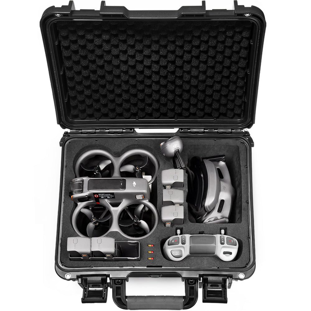 Lekufee waterproof hard case exterior protecting DJI Avata 2 gear during travel
