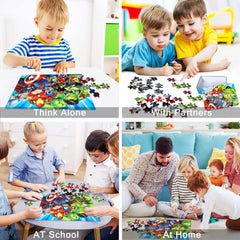 LELEMON puzzle storage tin keeps pieces organized after play