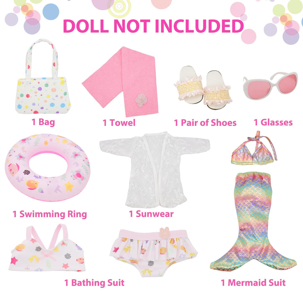 Lembani doll sunglasses complete a stylish beach look and protect pretend-play eyes