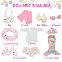 Lembani doll sunglasses complete a stylish beach look and protect pretend-play eyes