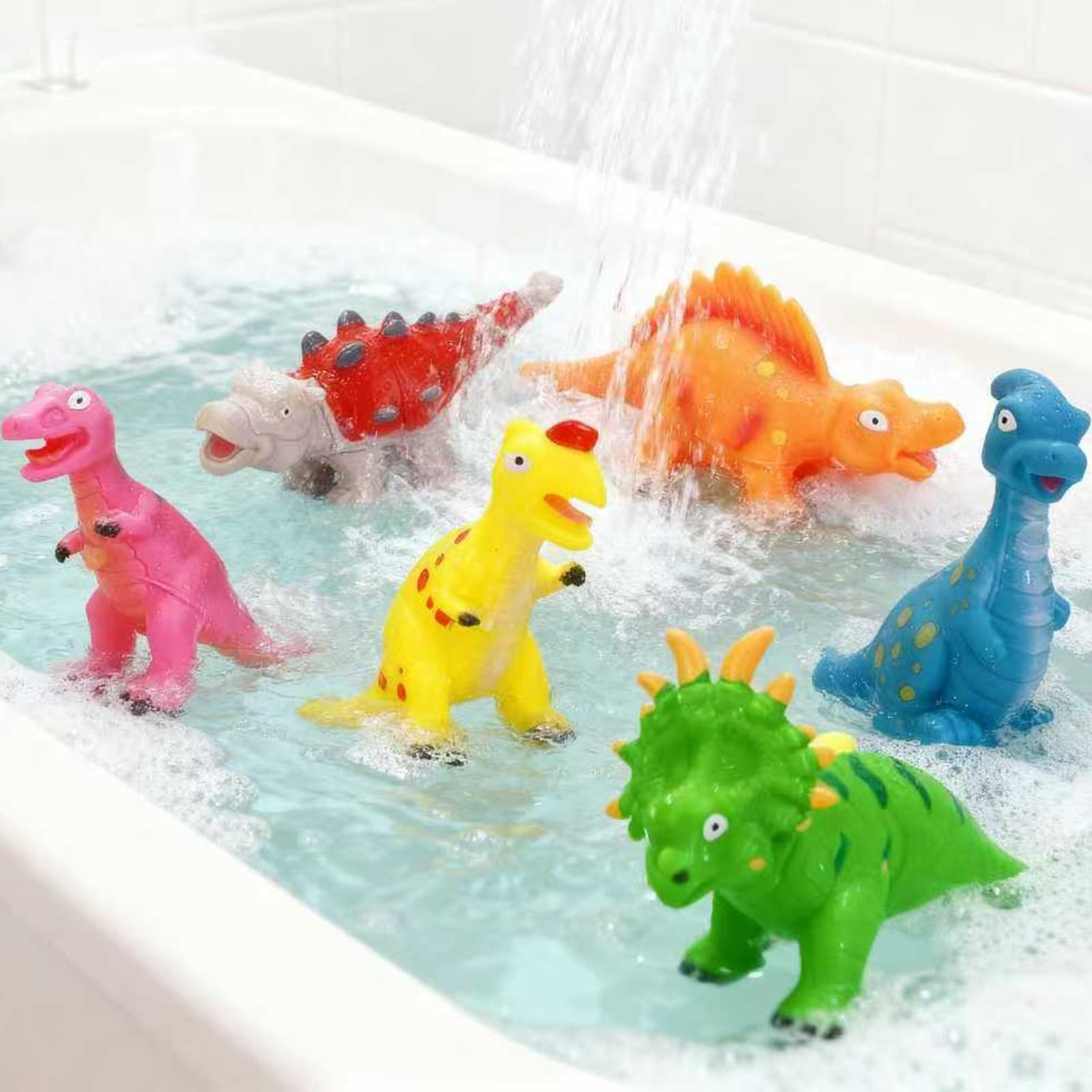 Lemofix Tyrannosaurus bath toy soft edges for safe splashing fun