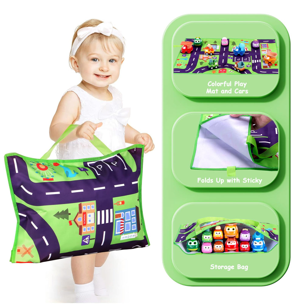 Lemofix foldable playmat becomes a compact storage bag when not in use