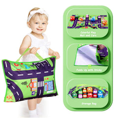 Lemofix foldable playmat becomes a compact storage bag when not in use