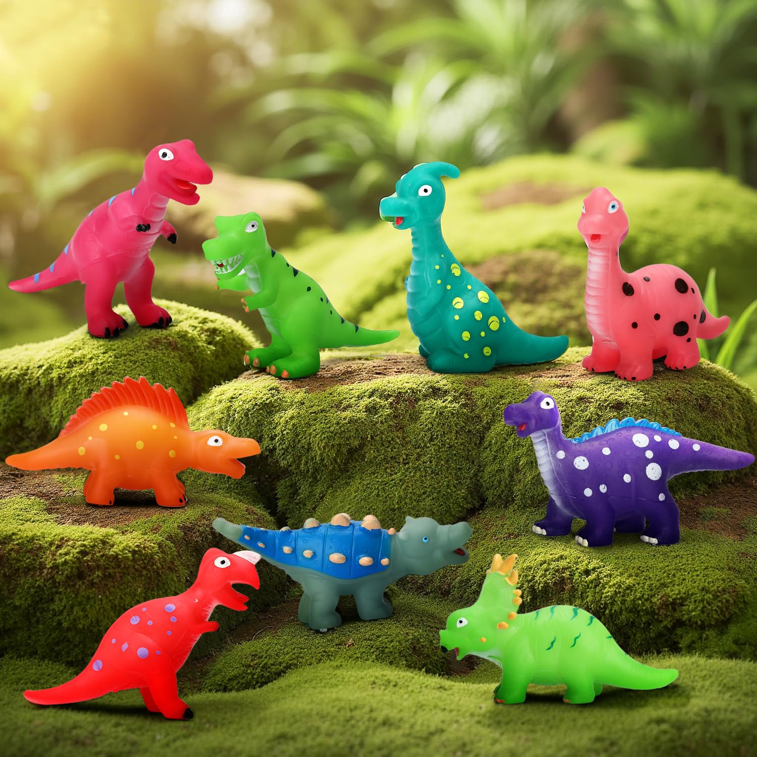 Lemofix warm-water color-change dinosaurs brighten bath play for kids.