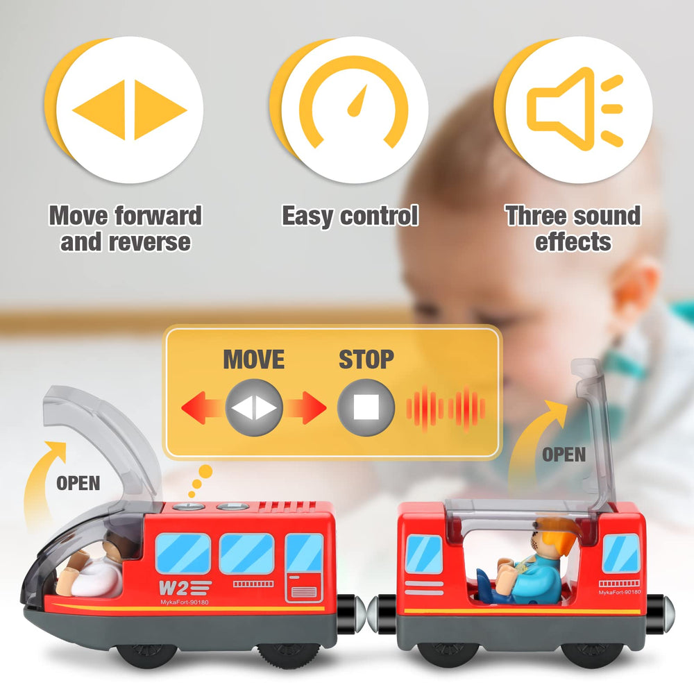 Lemonkids battery-operated train set passenger car adds storytelling realism