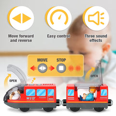 Lemonkids battery-operated train set passenger car adds storytelling realism
