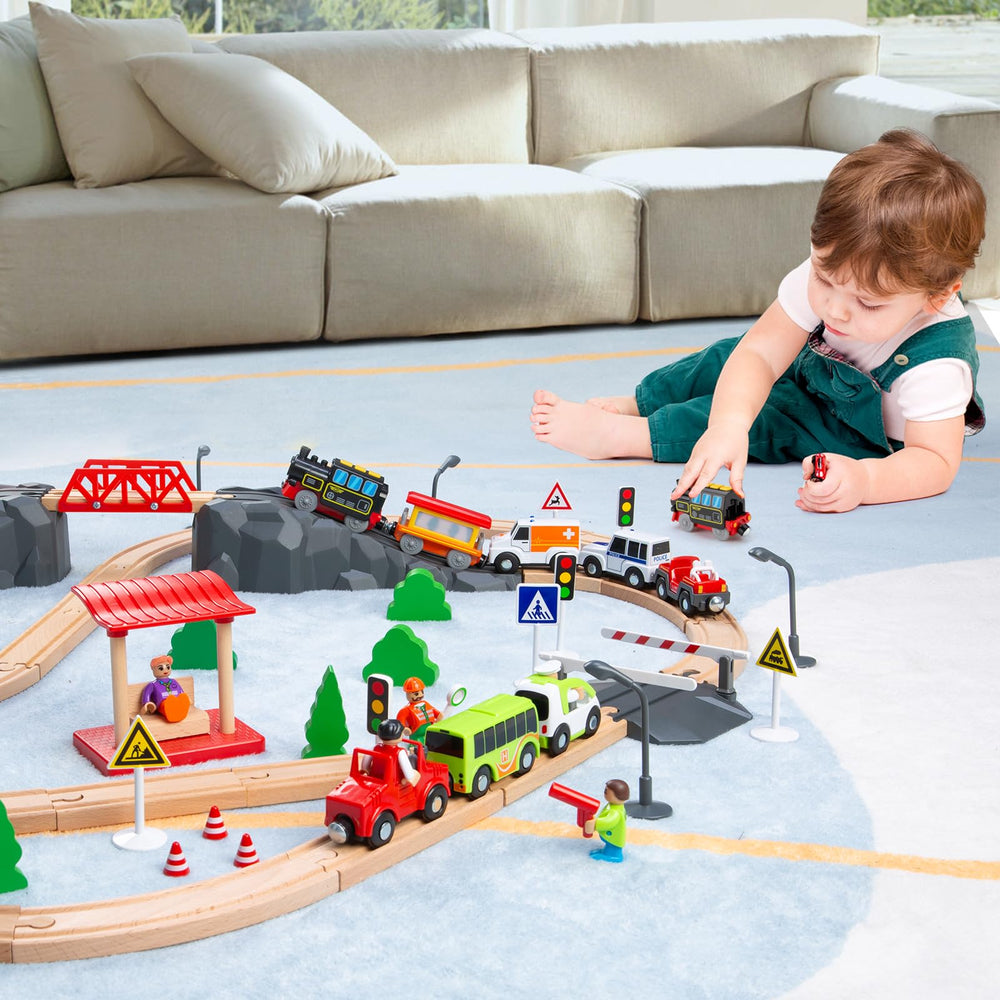 LemonKids train demonstrates pulling power on a gentle hill
