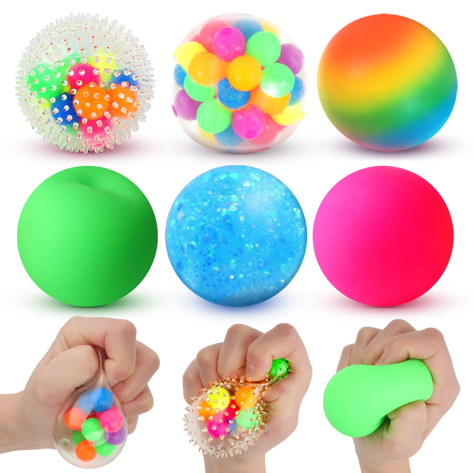 Lemostaar squishy stress ball with soft texture for calming grip and focus.