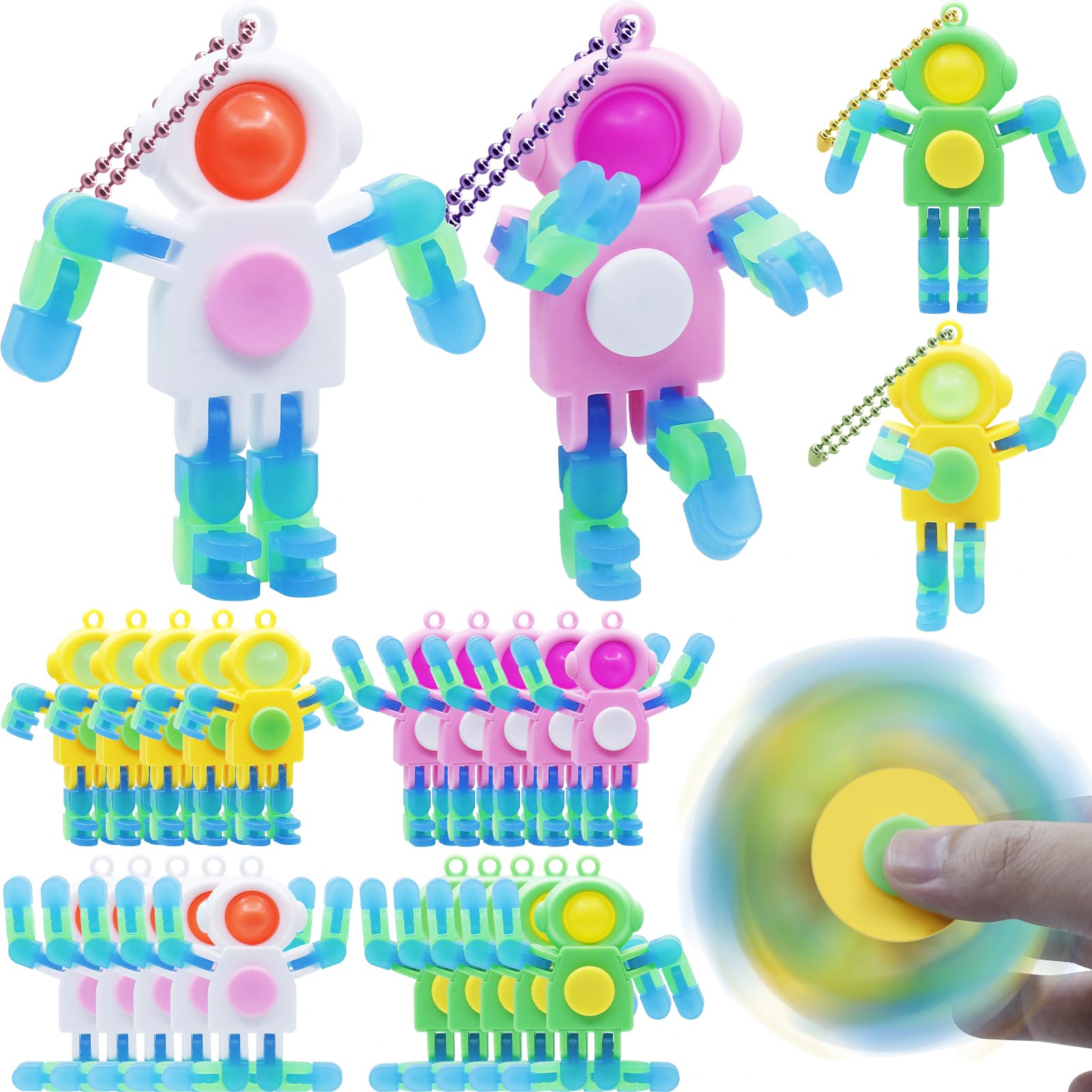 LENDOD astronaut pop spinner collection for sensory play with kids.
