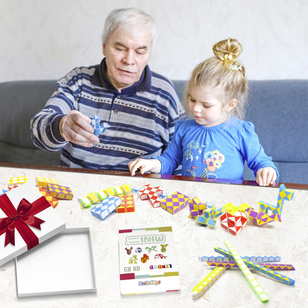 LENDOD kid-friendly snake cubes in action during play