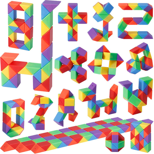 LENDOD mini fidget snake cube colorful packs for calm focus and fun