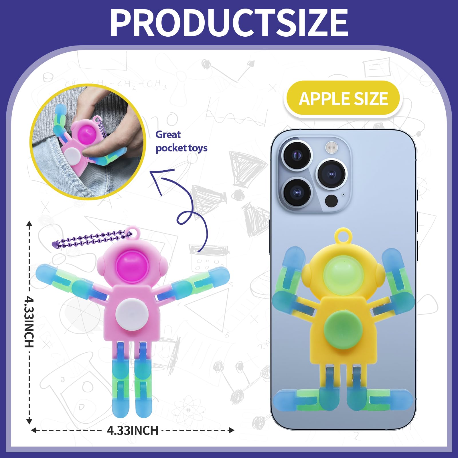 LENDOD transformable fidget close-up promoting focus during travel.