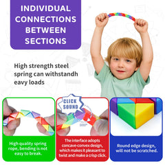LENDOD travel-friendly snake cube puzzle keeps kids engaged on trips