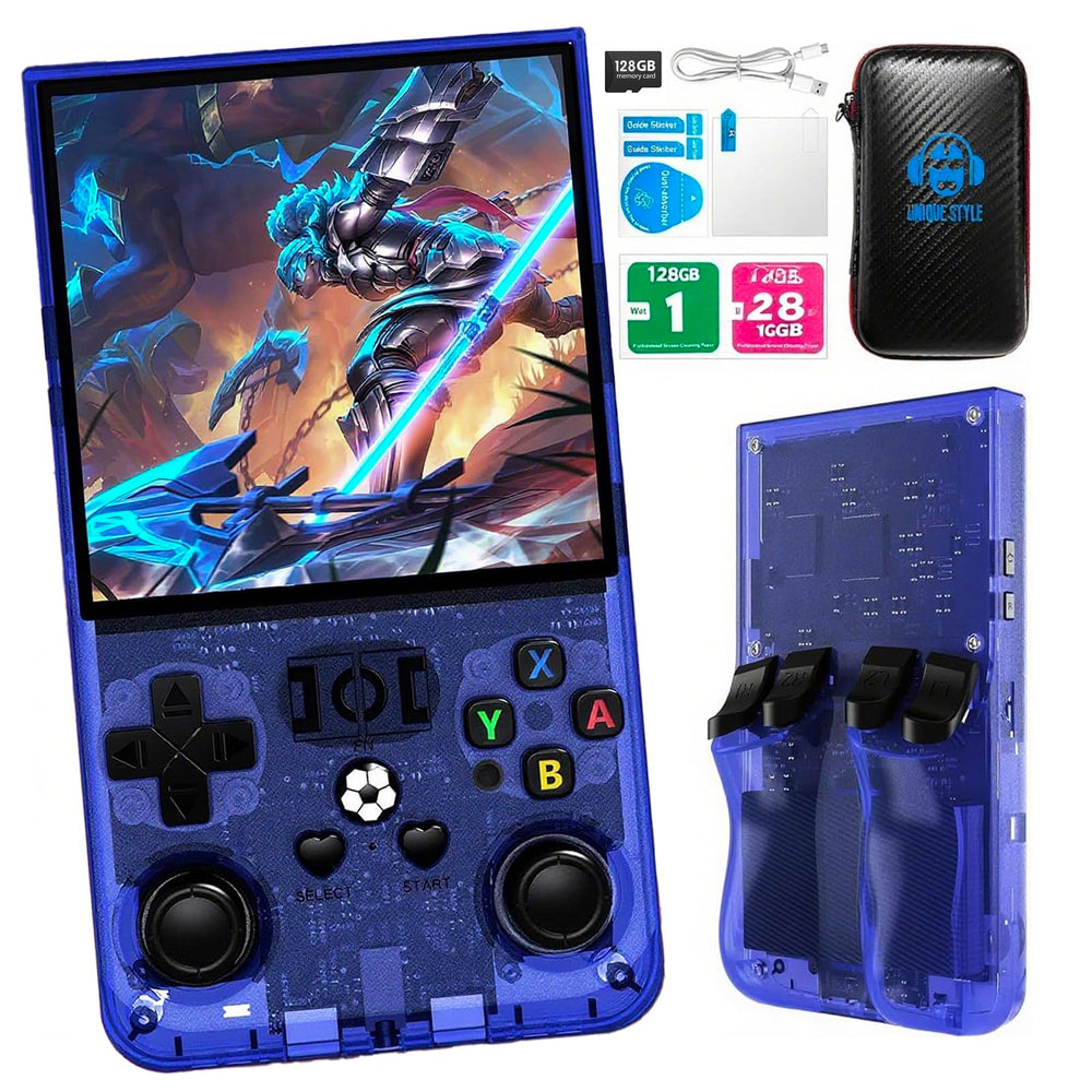 LENEFU R36MAX front view for portable retro gaming on the go.