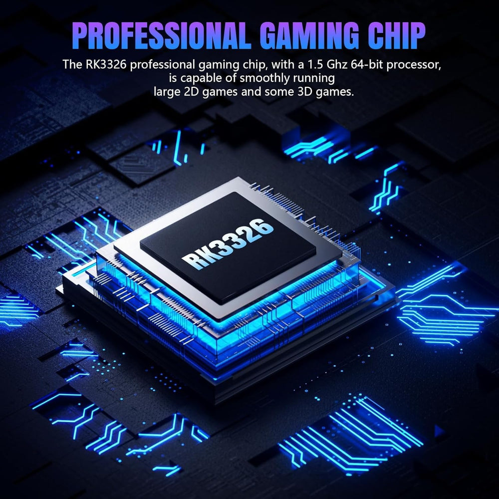LENEFU R36MAX included 128GB card for ample game storage.
