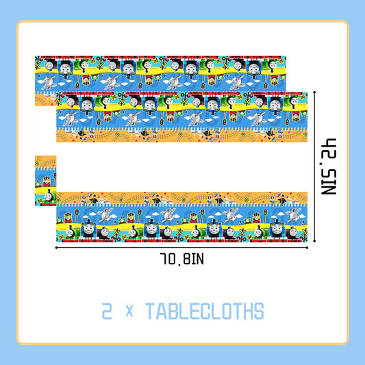Lenglet Train Friends napkins provide soft absorbency for quick cleanups during celebrations.