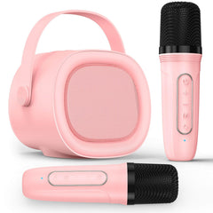 LENRUE karaoke machine for kids front view, ideal for home parties and family fun