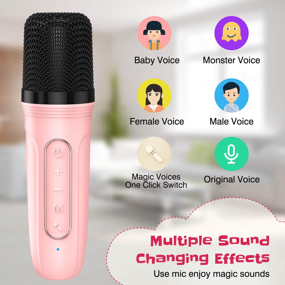 LENRUE kids wireless microphones, easy to hold during play