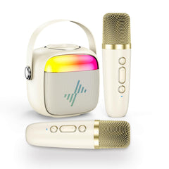 LENRUE karaoke machine for kids with compact-design ideal for home play and portability.