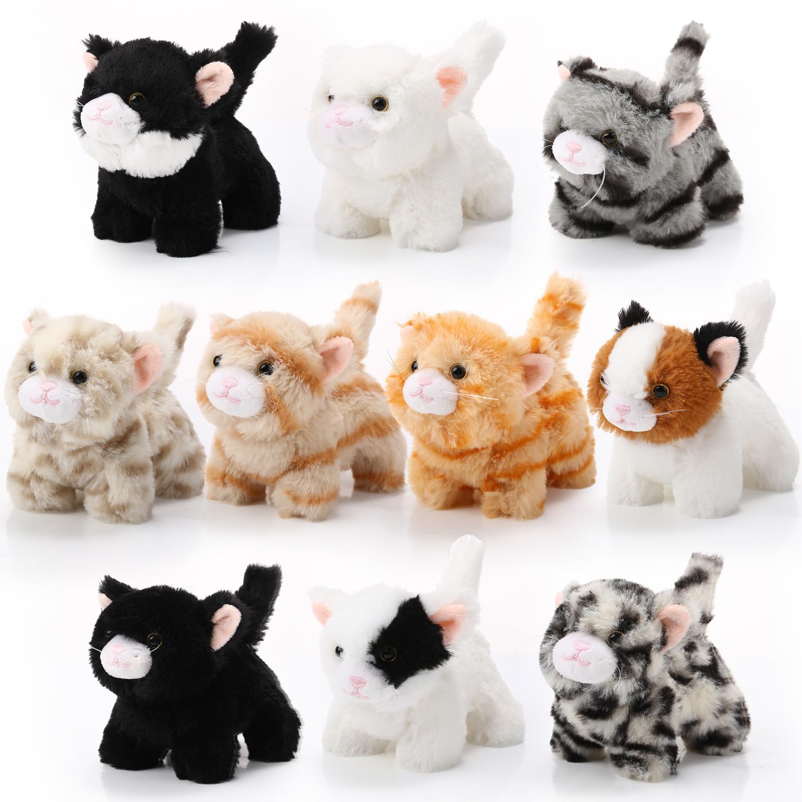 Lenwen cat plush in assorted colors for cuddling and sharing.