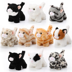 Lenwen cat plush in assorted colors for cuddling and sharing.