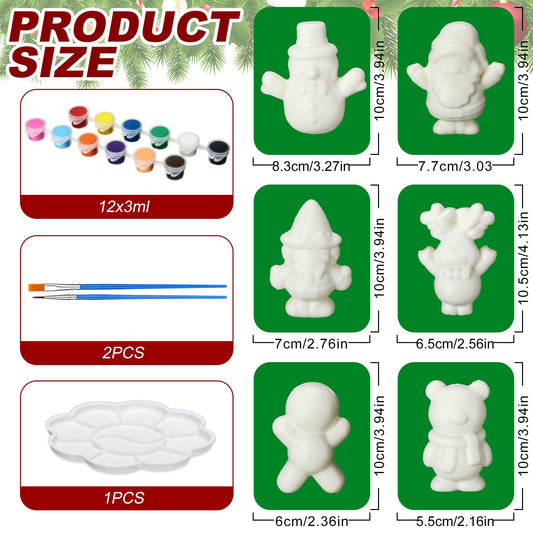 Lenwen twelve-color paint set for vibrant Christmas squeezes