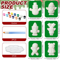 Lenwen twelve-color paint set for vibrant Christmas squeezes