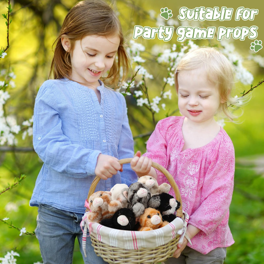 Lenwen kitten plush decor and gift uses for nursery and parties.