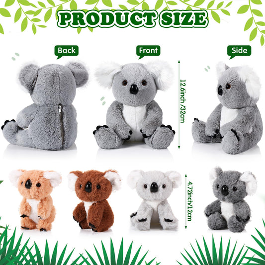 Lenwen four baby koalas for imaginative play and storytelling.